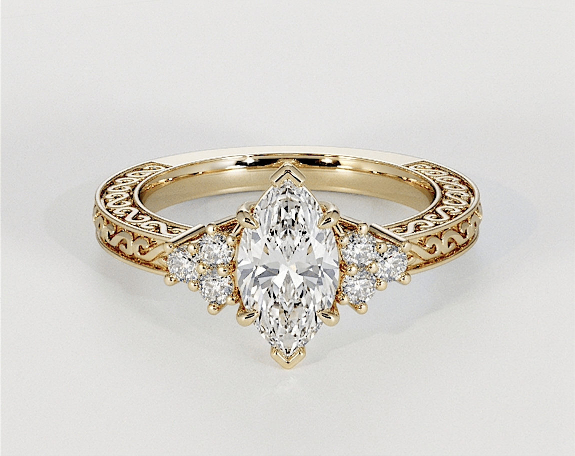 Amelia - Marquise - Engagement Rings - Ramzi & Co.®