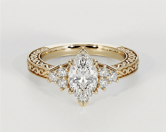 Amelia - Marquise - Engagement Rings - Ramzi & Co.®