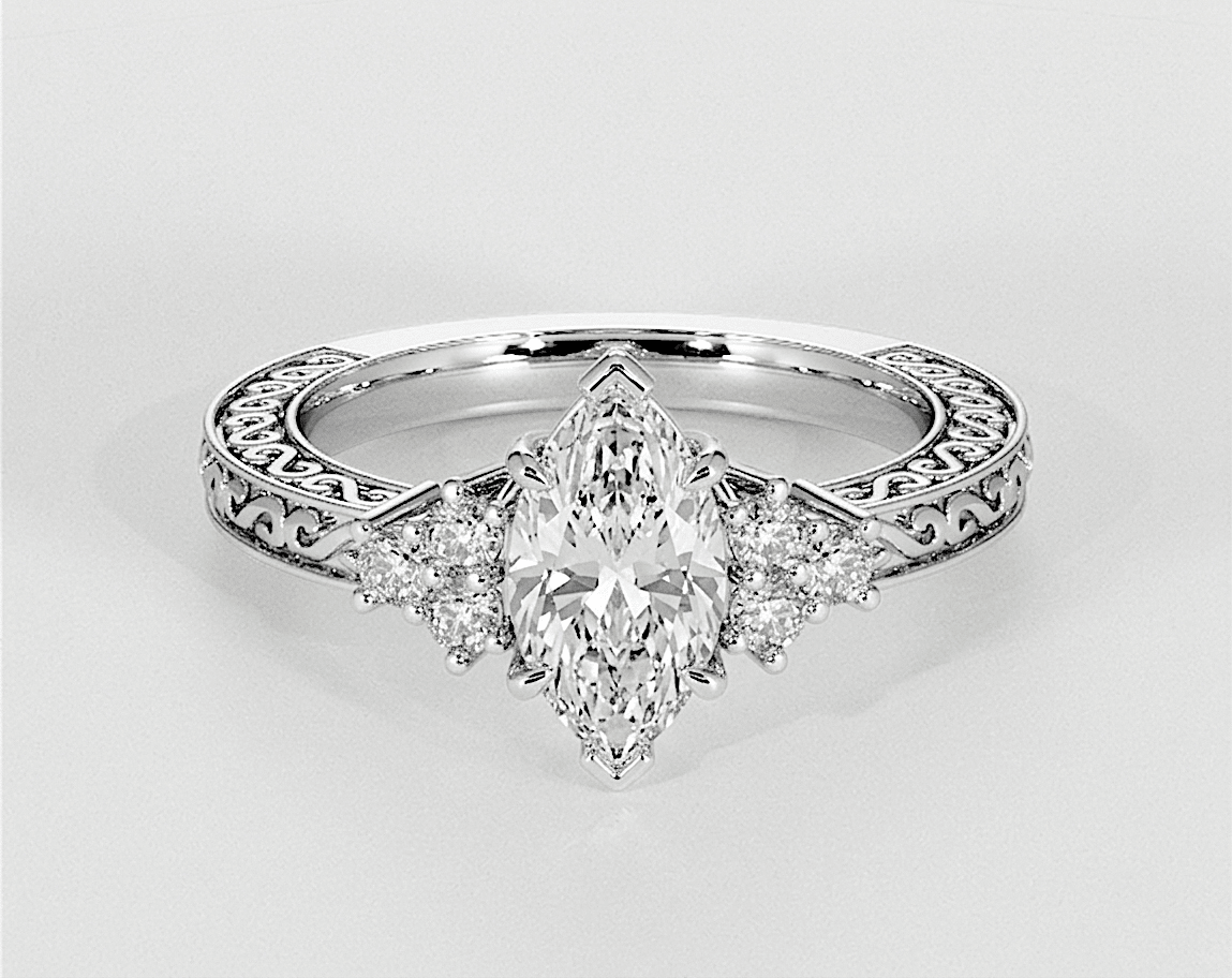 Amelia - Marquise - Engagement Rings - Ramzi & Co.®