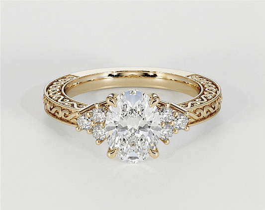 Amelia - Oval - Engagement Rings - Ramzi & Co.®