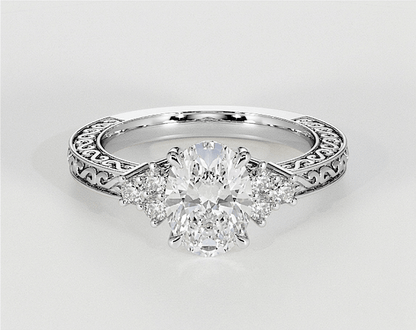 Amelia - Oval - Engagement Rings - Ramzi & Co.®