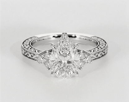 Amelia - Pear - Engagement Rings - Ramzi & Co.®