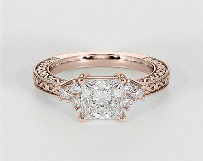 Amelia - Princess - Engagement Rings - Ramzi & Co.®