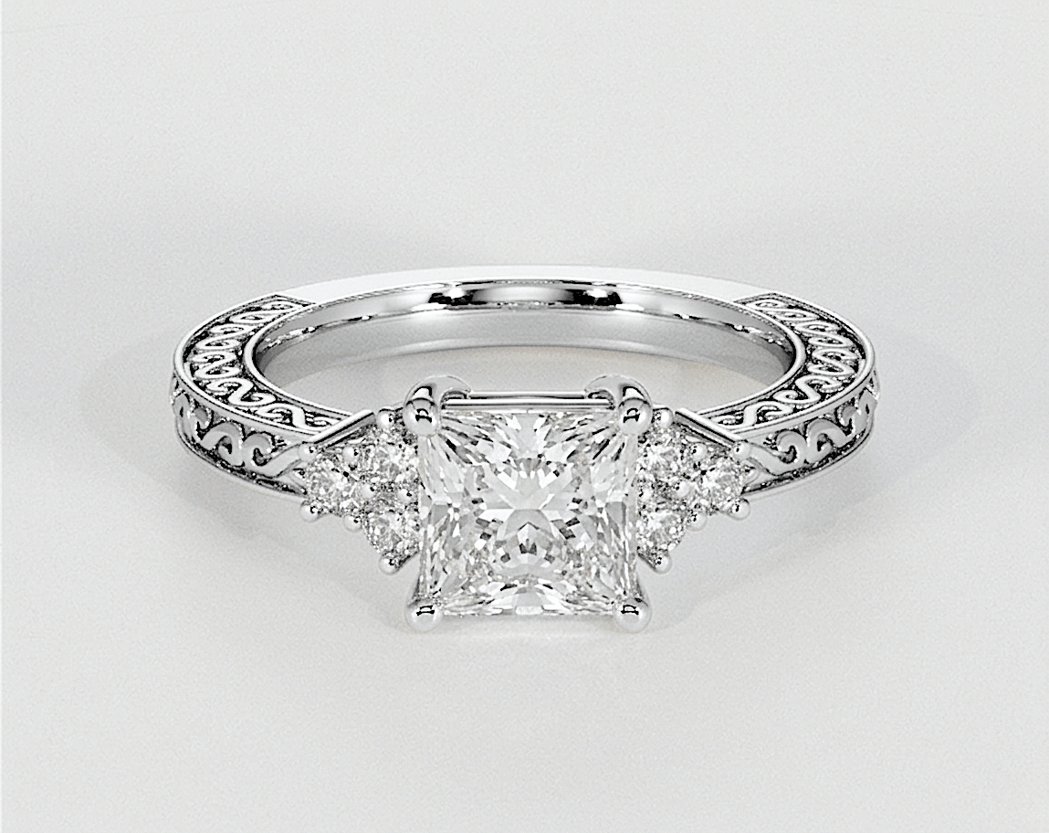 Amelia - Princess - Engagement Rings - Ramzi & Co.®