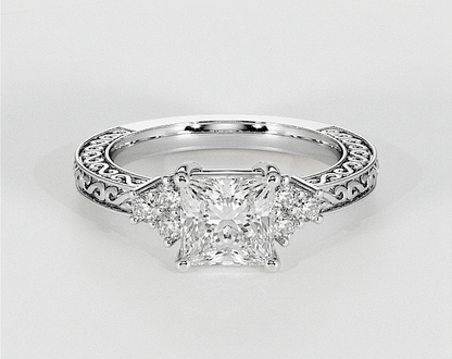 Amelia - Princess - Engagement Rings - Ramzi & Co.®