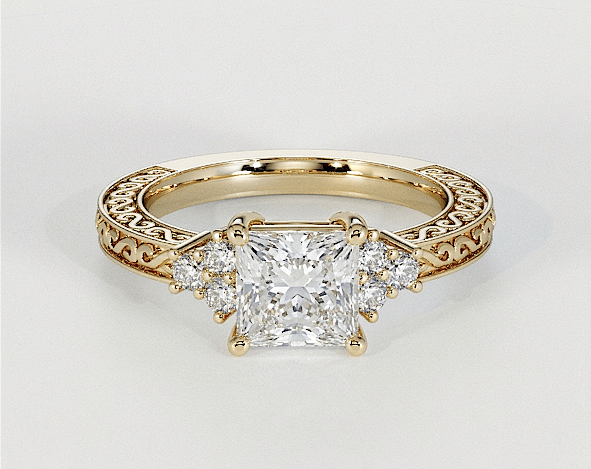 Amelia - Princess - Engagement Rings - Ramzi & Co.®