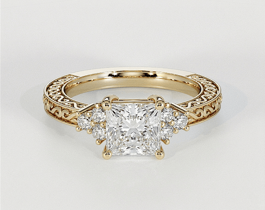 Amelia - Princess - Engagement Rings - Ramzi & Co.®