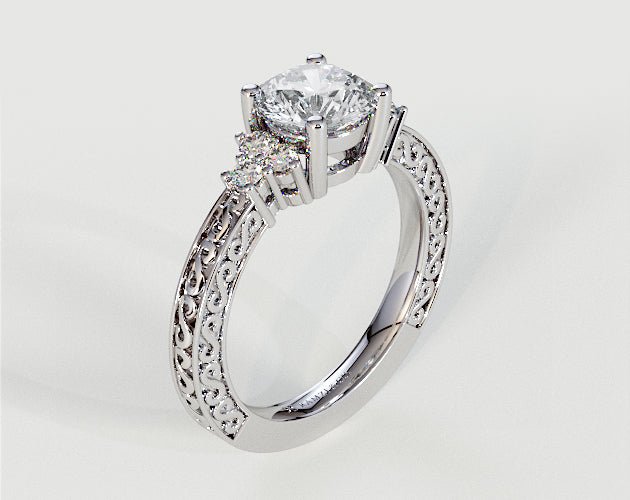 Amelia - Princess - Engagement Rings - Ramzi & Co.®