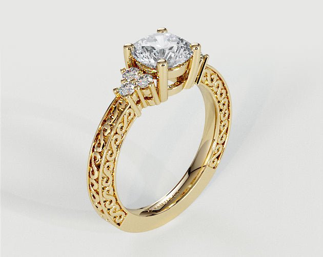 Amelia - Princess - Engagement Rings - Ramzi & Co.®