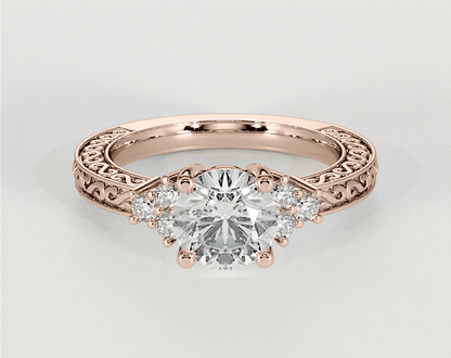 Amelia - Round - Engagement Rings - Ramzi & Co.®