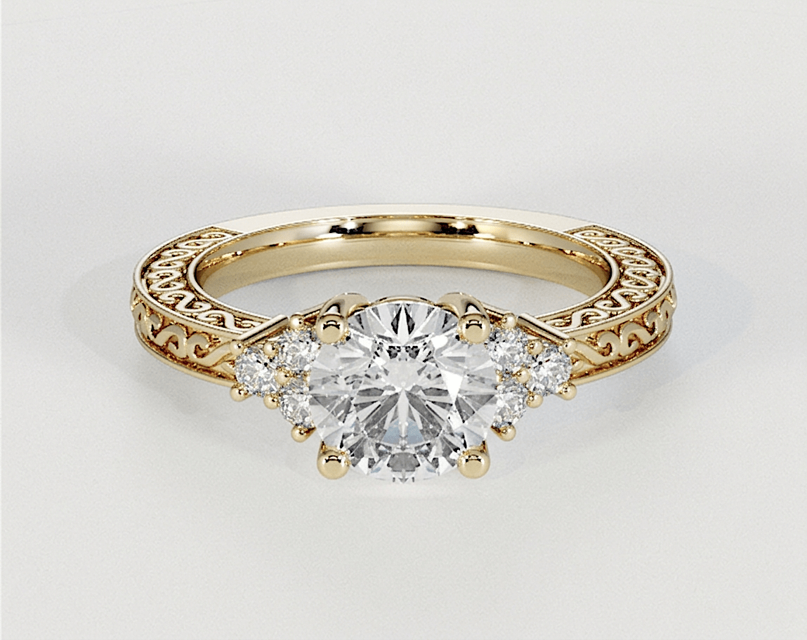 Amelia - Round - Engagement Rings - Ramzi & Co.®