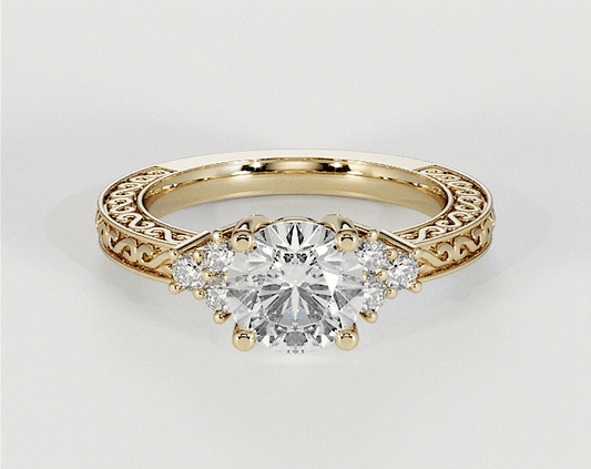 Amelia - Round - Engagement Rings - Ramzi & Co.®
