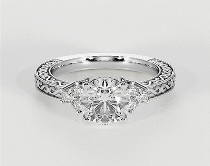 Amelia - Round - Engagement Rings - Ramzi & Co.®