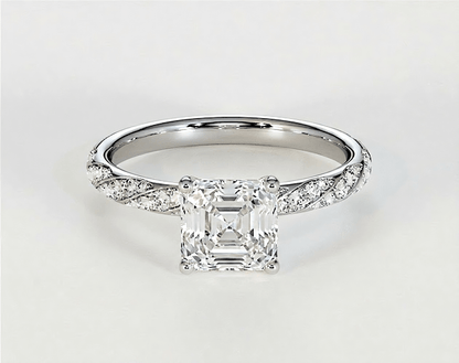 Bella - Asscher - Engagement Rings - Ramzi & Co.®
