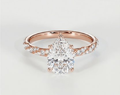 Bella - Pear - Engagement Rings - Ramzi & Co.®