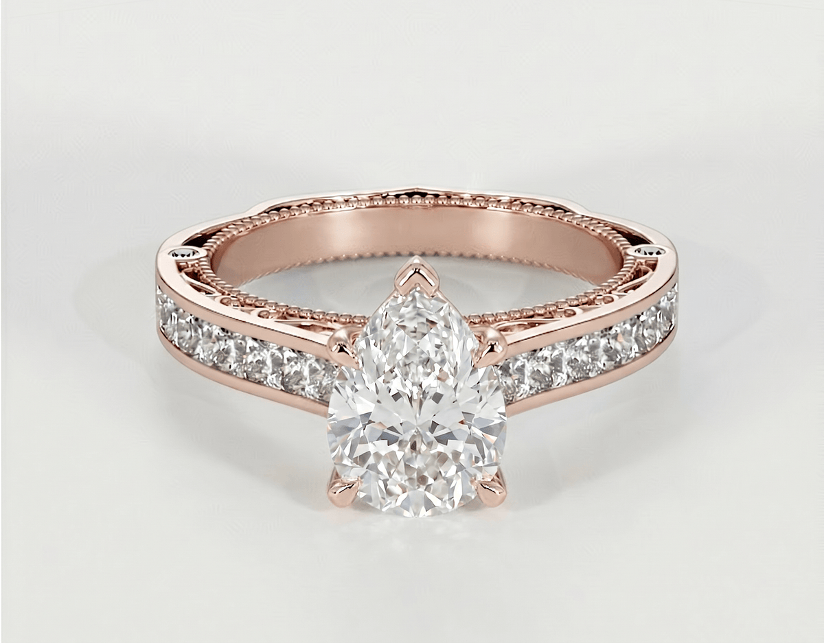 Beverly - Pear - Engagement Rings - Ramzi & Co.®