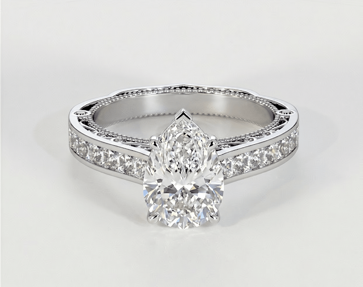 Beverly - Pear - Engagement Rings - Ramzi & Co.®