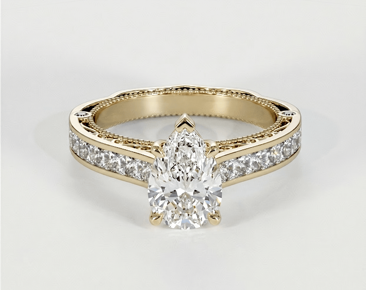 Beverly - Pear - Engagement Rings - Ramzi & Co.®