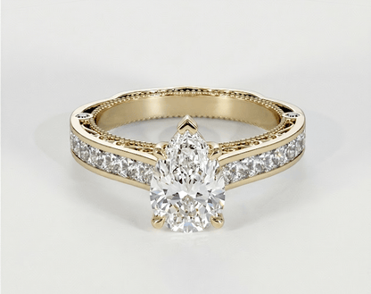 Beverly - Pear - Engagement Rings - Ramzi & Co.®