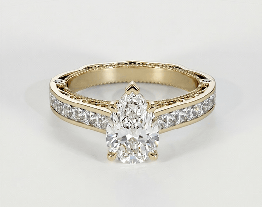 Beverly - Pear - Engagement Rings - Ramzi & Co.®