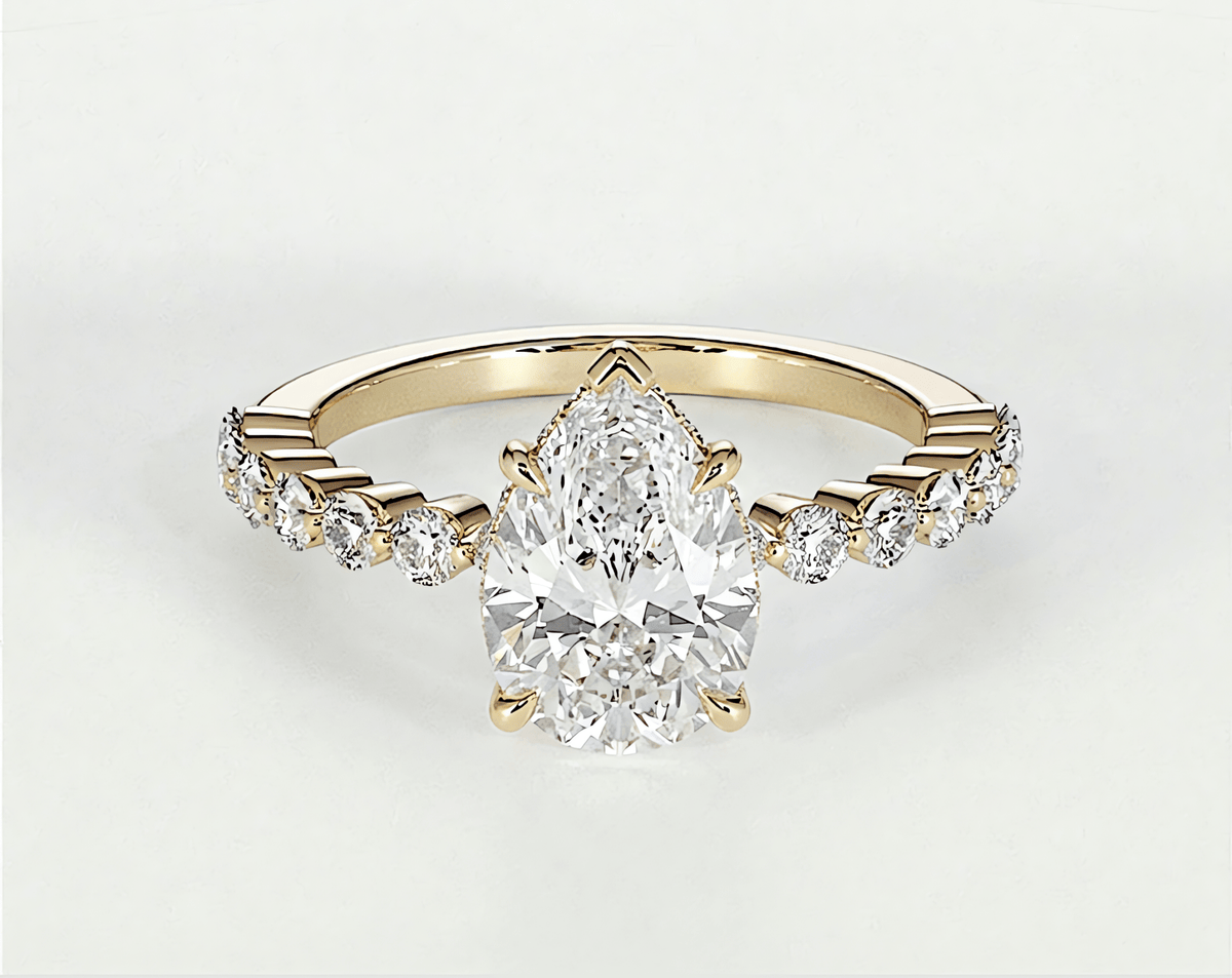Cecilia - Pear - Engagement Rings - Ramzi & Co.®