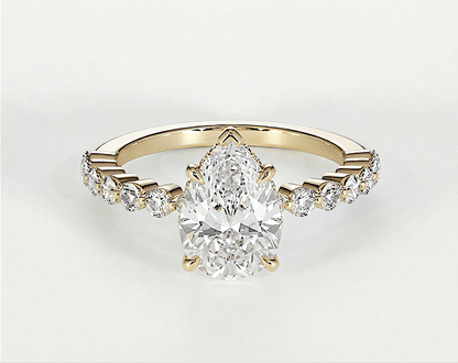 Cecilia - Pear - Engagement Rings - Ramzi & Co.®