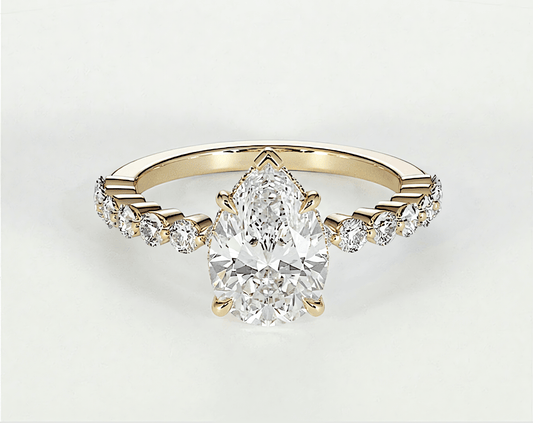Cecilia - Pear - Engagement Rings - Ramzi & Co.®