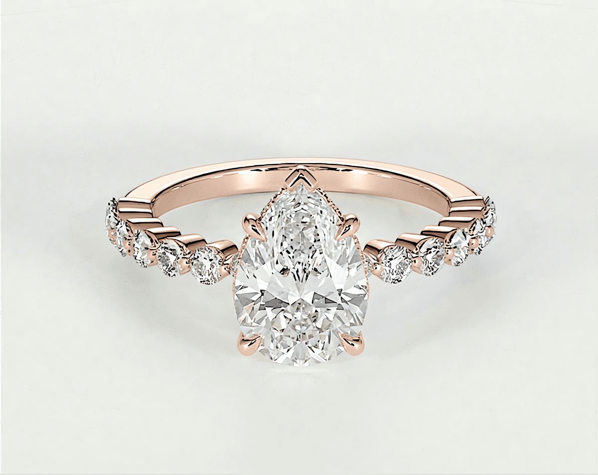 Cecilia - Pear - Engagement Rings - Ramzi & Co.®