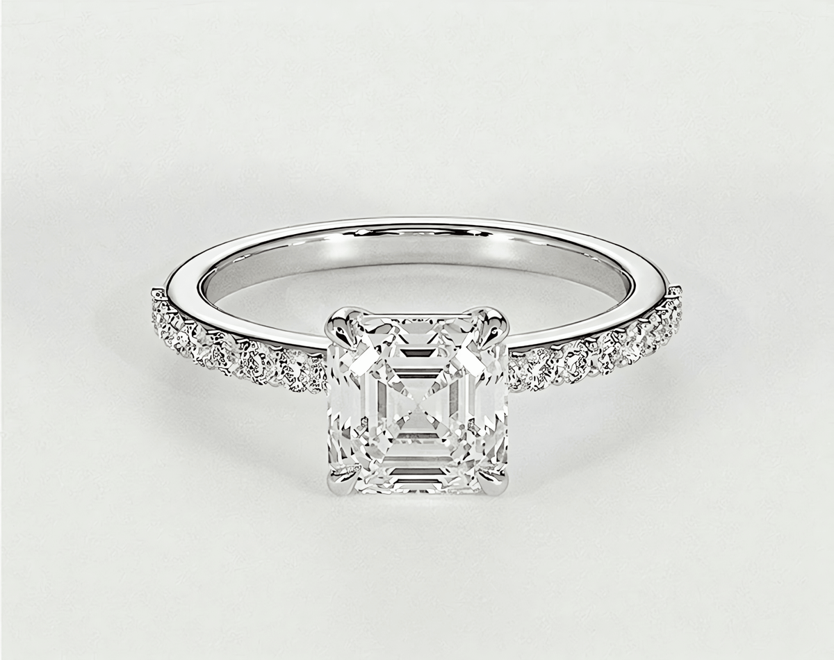 Evelyn - Asscher - Engagement Rings - Ramzi & Co.®