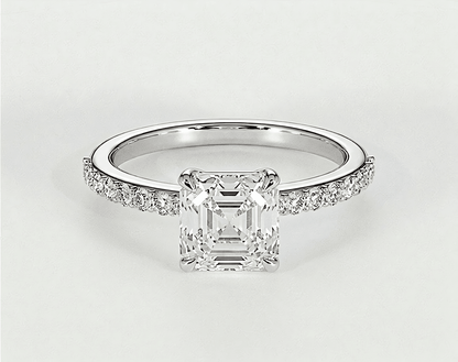 Evelyn - Asscher - Engagement Rings - Ramzi & Co.®