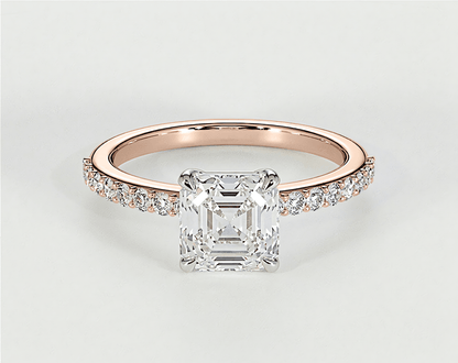 Evelyn - Asscher - Engagement Rings - Ramzi & Co.®