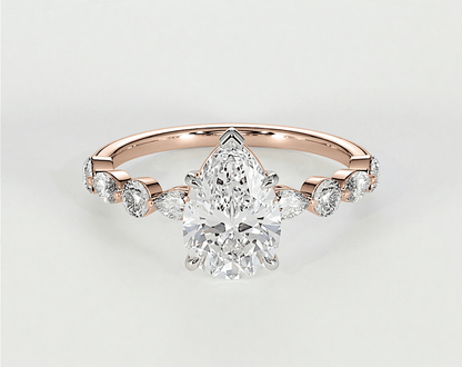 Georgia - Pear - Engagement Rings - Ramzi & Co.®
