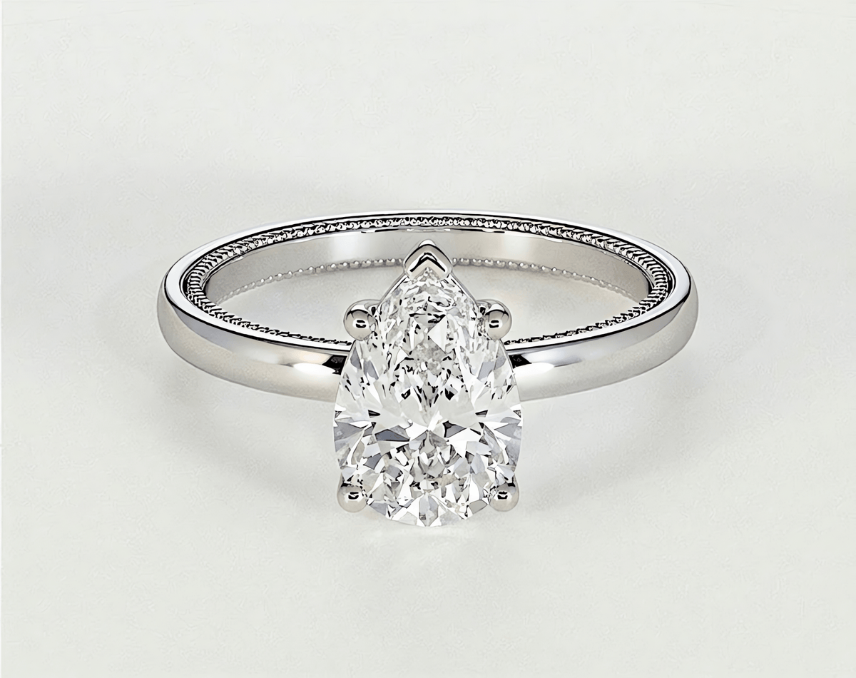 Gloria - Pear - Engagement Rings - Ramzi & Co.®