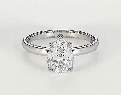 Gloria - Pear - Engagement Rings - Ramzi & Co.®