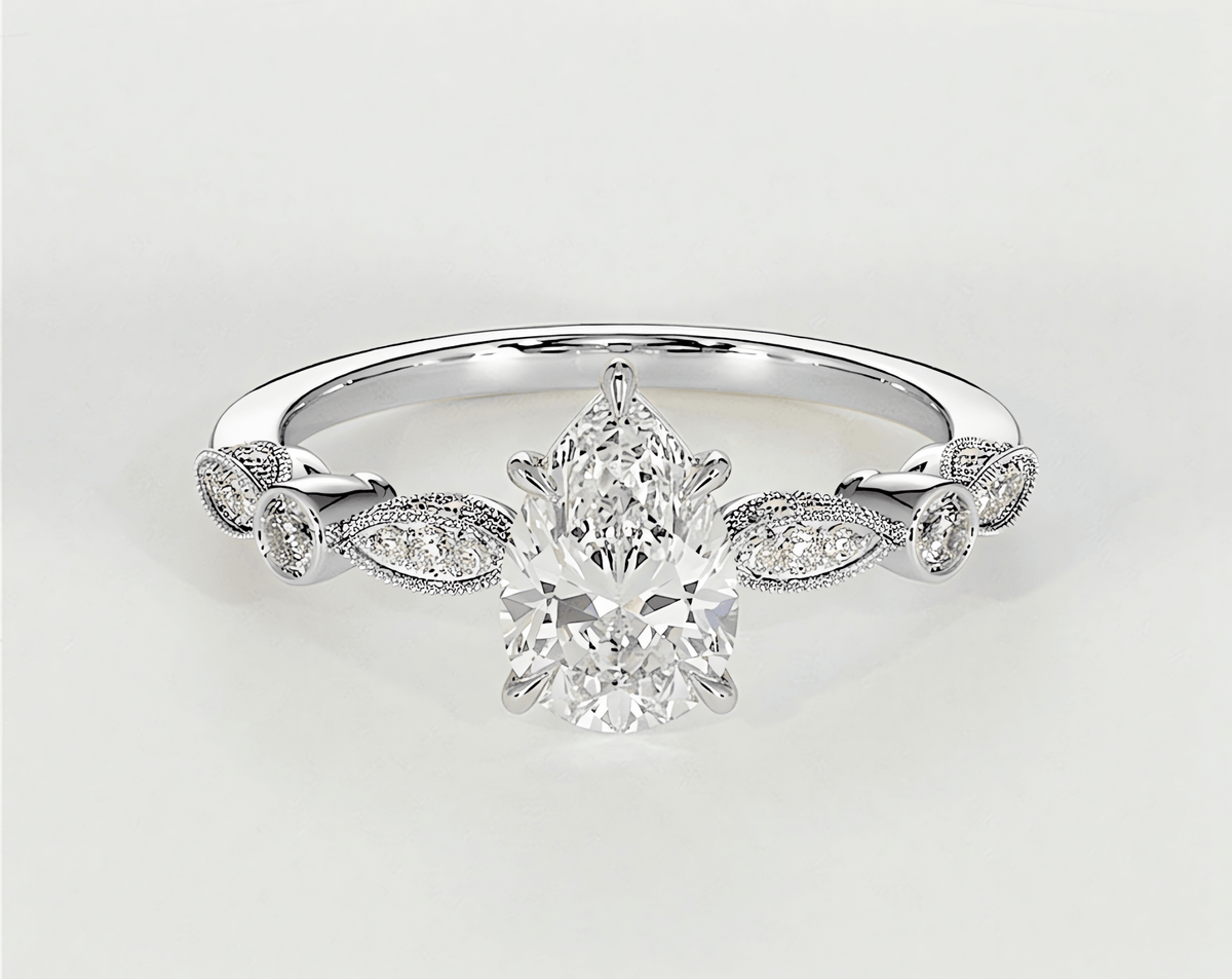 Grace - Pear - Engagement Rings - Ramzi & Co.®