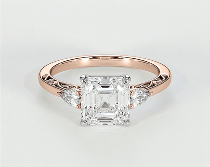 Haalah - Asscher - Engagement Rings - Ramzi & Co.®
