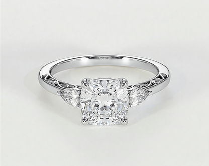 Haalah - Cushion - Engagement Rings - Ramzi & Co.®