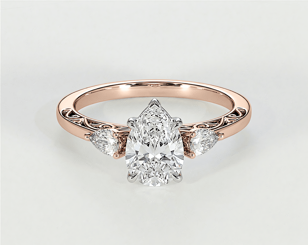 Haalah - Pear - Engagement Rings - Ramzi & Co.®