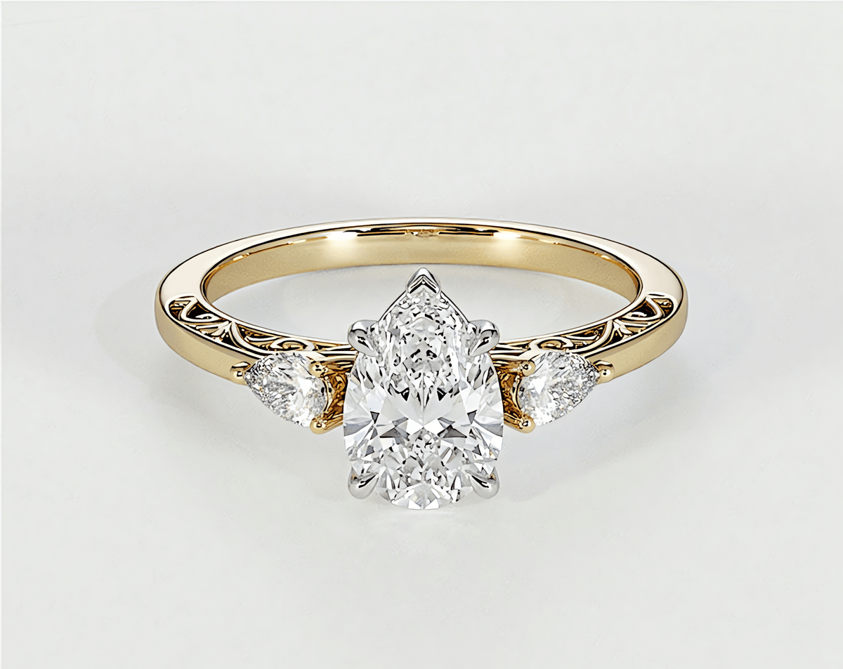 Haalah - Pear - Engagement Rings - Ramzi & Co.®