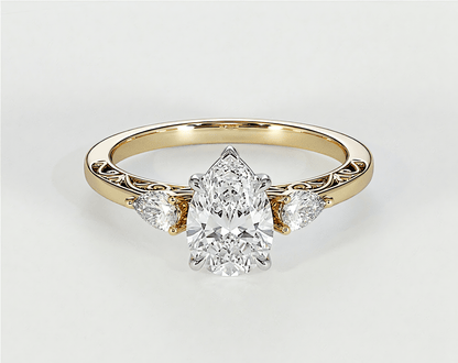Haalah - Pear - Engagement Rings - Ramzi & Co.®