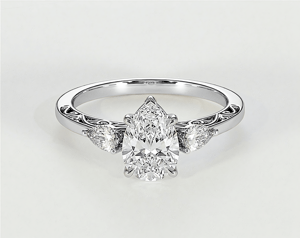 Haalah - Pear - Engagement Rings - Ramzi & Co.®