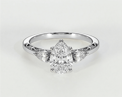 Haalah - Pear - Engagement Rings - Ramzi & Co.®