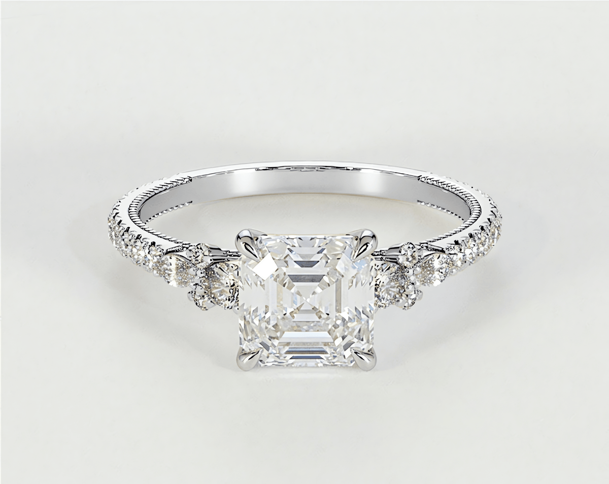 Hannah - Asscher - Engagement Rings - Ramzi & Co.®