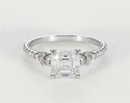 Hannah - Asscher - Engagement Rings - Ramzi & Co.®