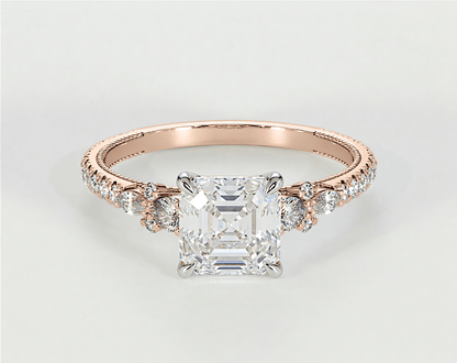 Hannah - Asscher - Engagement Rings - Ramzi & Co.®