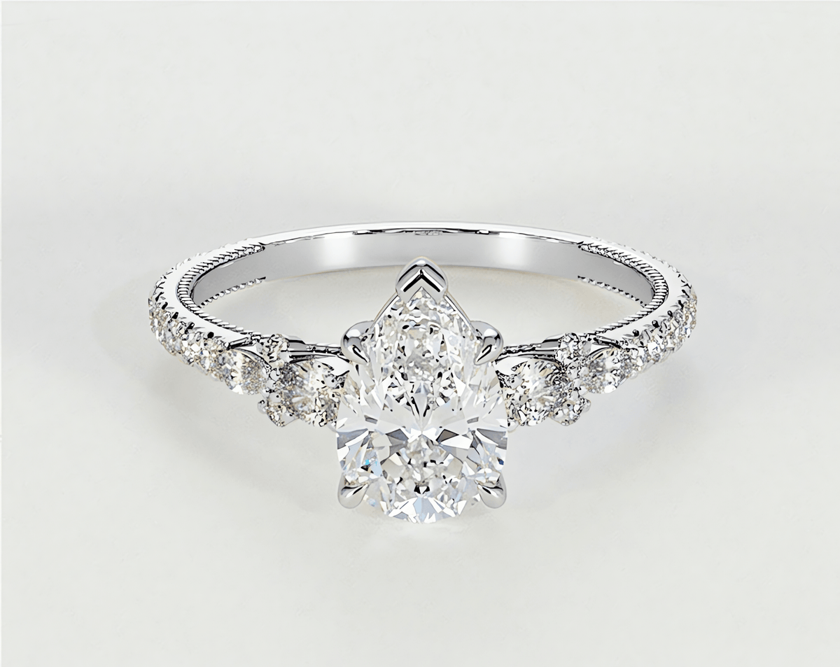 Hannah - Pear - Engagement Rings - Ramzi & Co.®