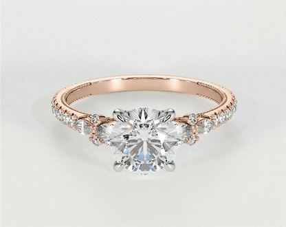 Hannah - Round - Engagement Rings - Ramzi & Co.®