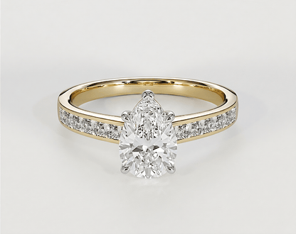 Harriet - Pear - Engagement Rings - Ramzi & Co.®