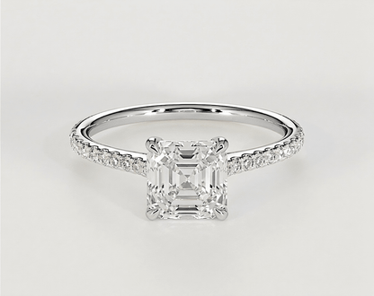 Hazel - Asscher - Engagement Rings - Ramzi & Co.®