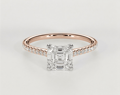 Hazel - Asscher - Engagement Rings - Ramzi & Co.®
